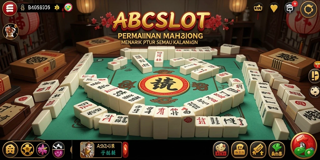 Tampilan menarik dari gameplay ABCSLOT dengan elemen Mahjong yang menantang.