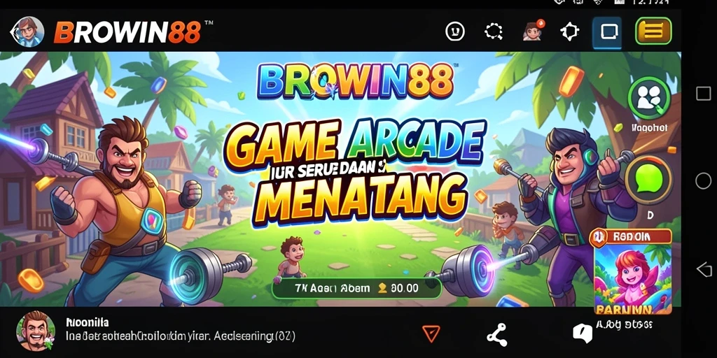 Screenshot gameplay BROWIN88 yang menunjukkan aksi seru di level tinggi.