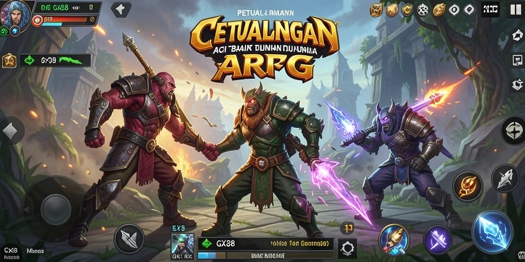 Tampilan menakjubkan dari gameplay ARPG GX88 yang intens.