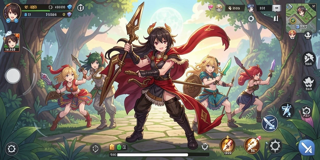 Tampilan gameplay H89 dengan karakter Anime yang dinamis dan grafis memukau.