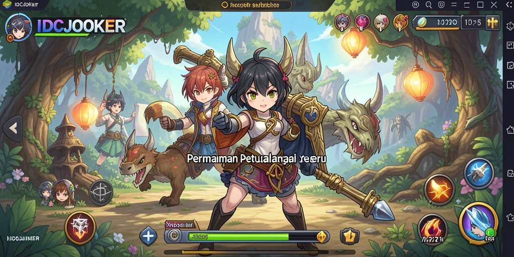 Tangkapan layar menunjukkan karakter anime dalam aksi pertarungan yang epik.