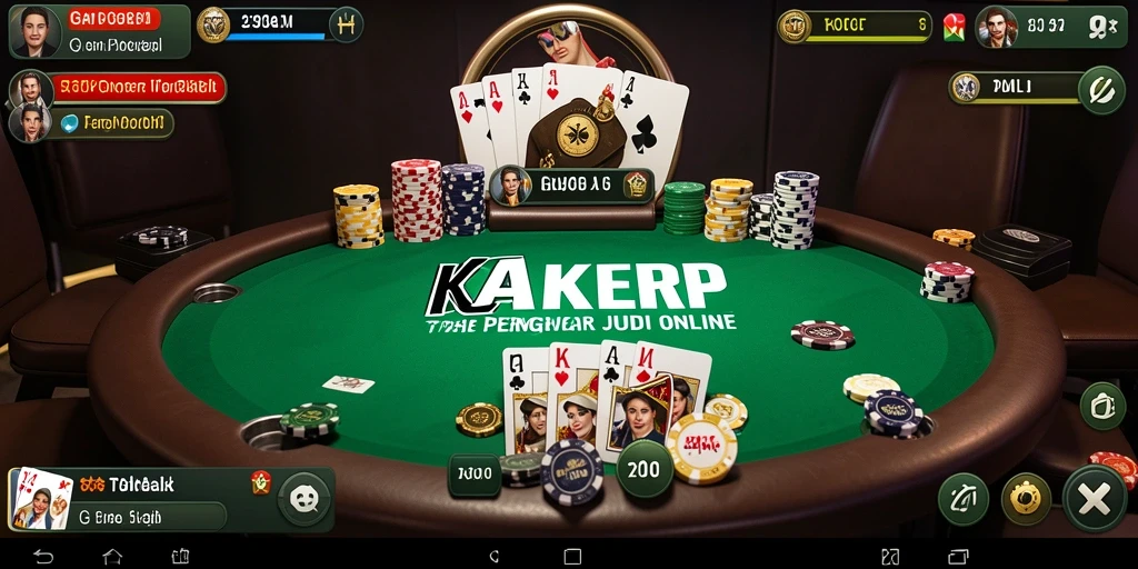 Tampilan gameplay KAKRP yang menarik dengan suasana Poker yang mendalam.