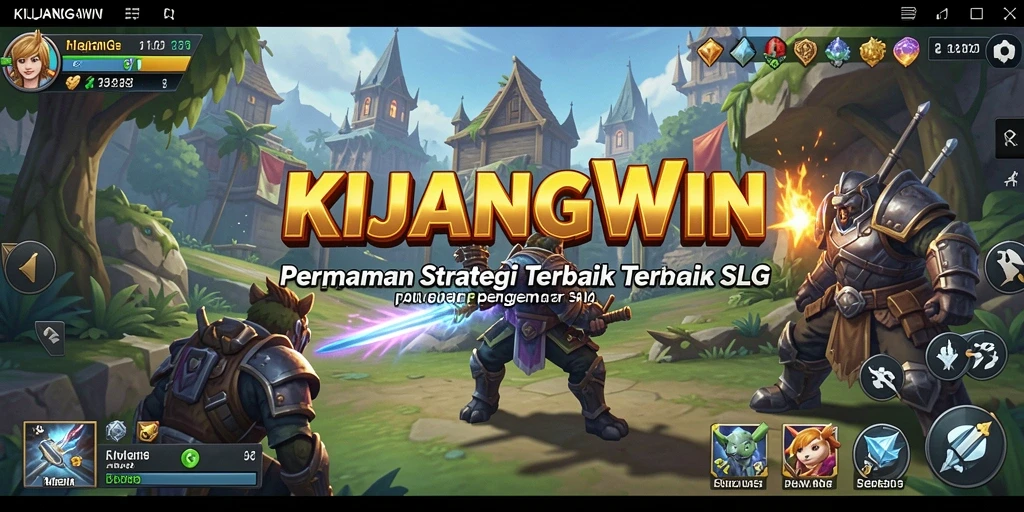 Gameplay mendebarkan di KIJANGWIN dengan strategi dan pembangunan kerajaan.