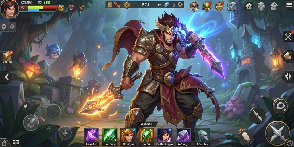 Tampilan gameplay ARPG yang memikat dalam KOMBO88.