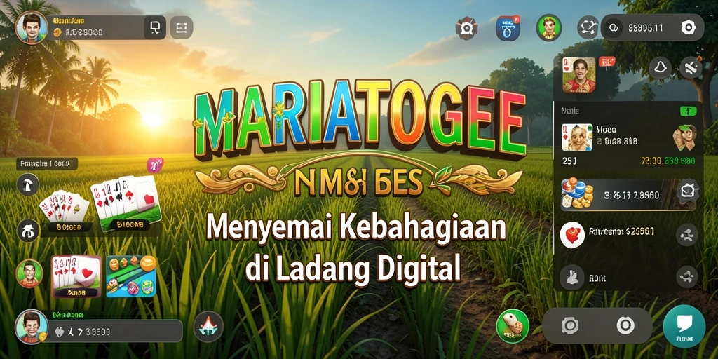 Tangkapan layar MARIATOGEL menunjukkan petani merawat ladang tanaman.