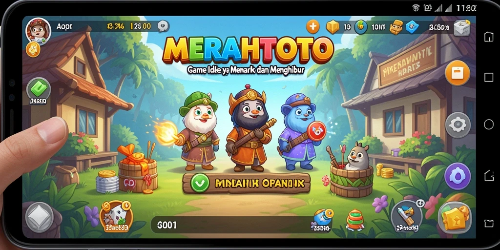 Screenshot gameplay MERAHTOTO menampilkan aksi seru dan grafis yang menawan.