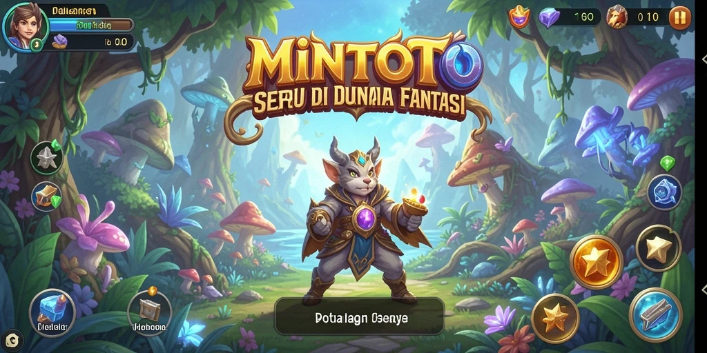Tampilan gameplay MINTOTO yang menampilkan petualangan epik.