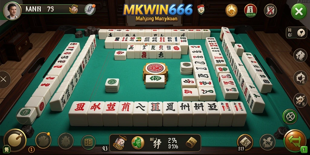 Gameplay seru dalam MKWIN666 menunjukkan strategi Mahjong yang menantang.