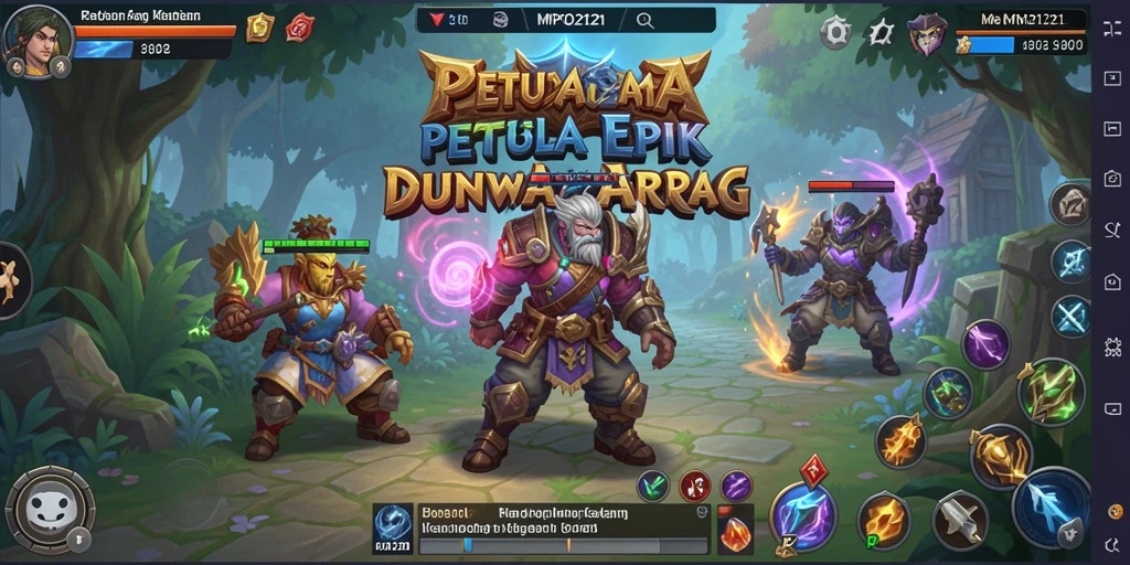 Tangkapan layar menunjukkan aksi seru dalam gameplay ARPG MPO2121.