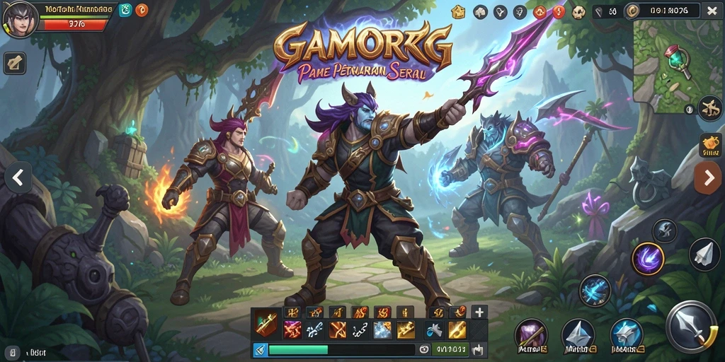 Tampilan gameplay MPO76 yang menakjubkan dan penuh aksi MMO.