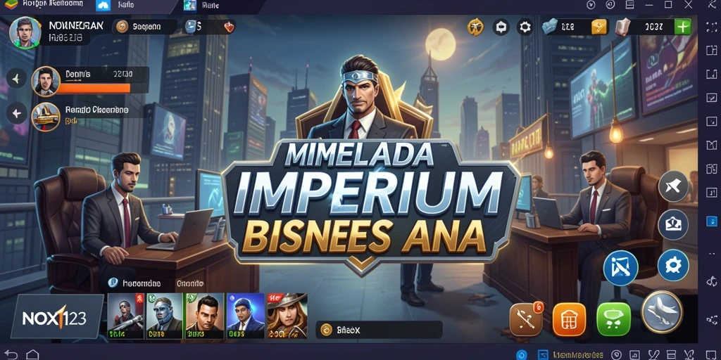 Tampilan gameplay seru dalam dunia bisnis Tycoon.