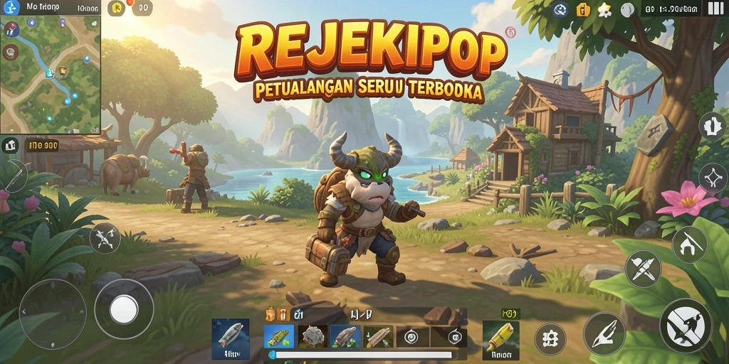 Tangkapan layar menampilkan petualangan seru di dunia terbuka.