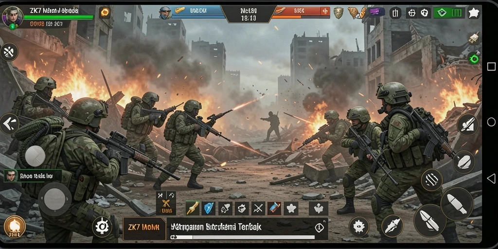 Gambaran gameplay ZK7 yang menarik dan penuh strategi.